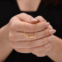 "Cherish Every Moment with our Personalized Cursive Name Necklace"